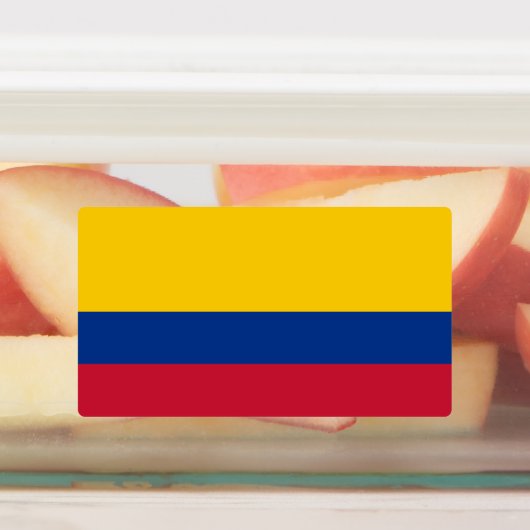 Colombiaanse vlag labels (Aangebracht)