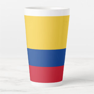 Colombiaanse vlag latte mok