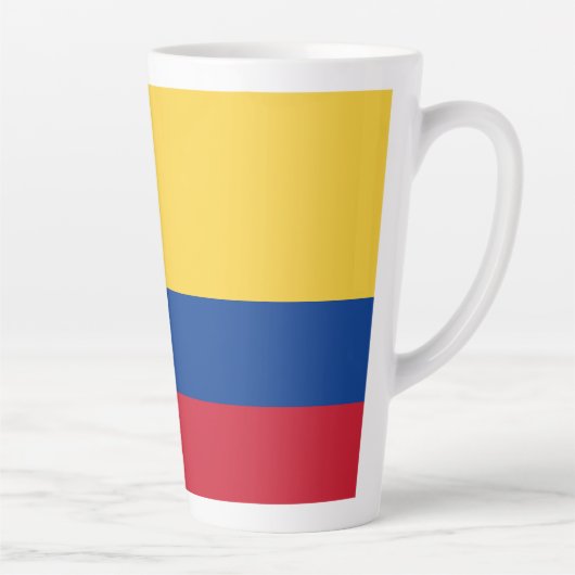 Colombiaanse vlag latte mok (Rechts)