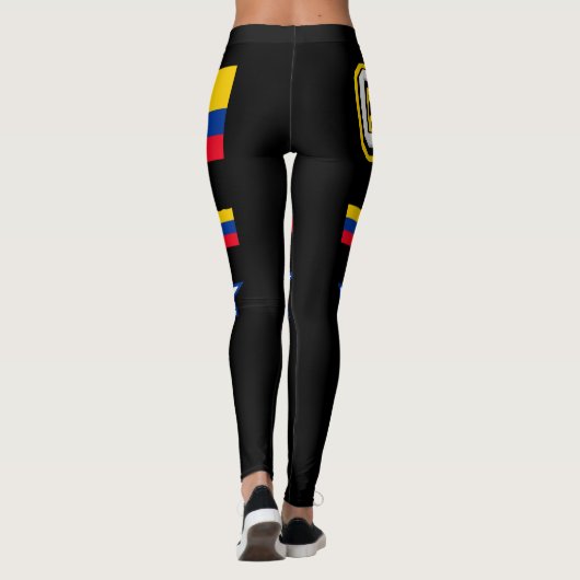 Colombiaanse vlag leggings (Achterkant)