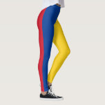 Colombiaanse vlag leggings<br><div class="desc">Officiële vlag van Colombia.</div>