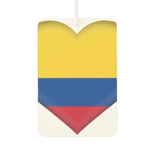 Colombiaanse vlag luchtverfrisser (Voorkant)