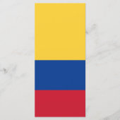 Colombiaanse vlag menu (Voorkant)