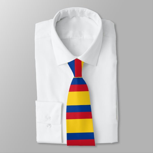 Colombiaanse vlag met rood hart stropdas (Gebonden)