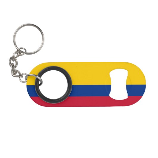 Colombiaanse vlag mini flessenopener (Voorkant (Horizontaal))