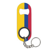 Colombiaanse vlag mini flessenopener (Achterkant)
