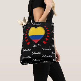 Colombiaanse vlag mode en sport tote bag