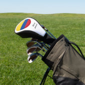 Colombiaanse Vlag & Monogrammed Golfclubs Hoesjes Golfheadcover (Insitu)