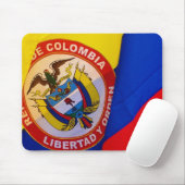 Colombiaanse vlag Mousepad Muismat (Met muis)