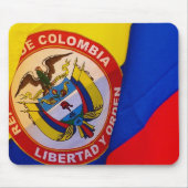 Colombiaanse vlag Mousepad Muismat (Voorkant)