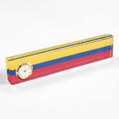 Colombiaanse vlag naambordje