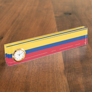 Colombiaanse vlag naambordje