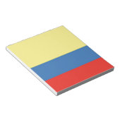 Colombiaanse vlag notitieblok (Schuin)