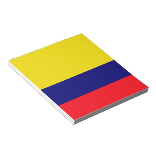 Colombiaanse vlag notitieblok (Schuin)