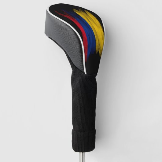 Colombiaanse vlag, penseelstreek, nationale vlag golfheadcover (Schuin)