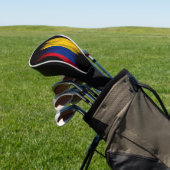 Colombiaanse vlag, penseelstreek, nationale vlag golfheadcover (Insitu)