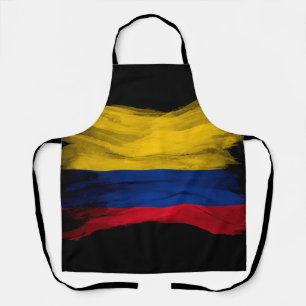Colombiaanse vlag, penseelstreek, nationale vlag schort