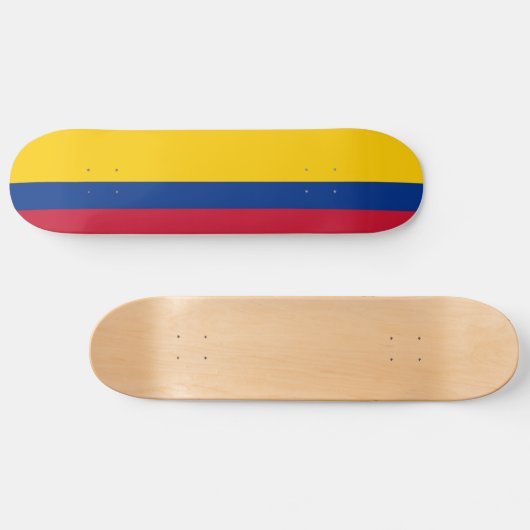 Colombiaanse vlag persoonlijk skateboard (Horizontaal)