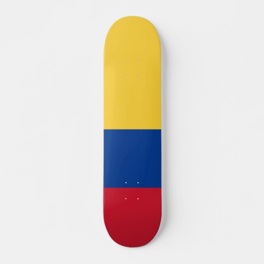 Colombiaanse vlag persoonlijk skateboard (Voorkant)