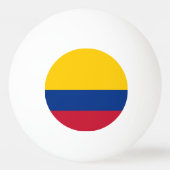 Colombiaanse vlag pingpongbal (Achterkant)