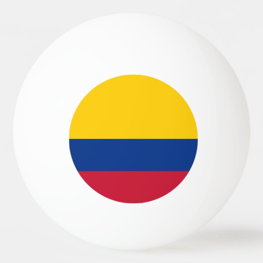 Colombiaanse vlag pingpongbal (Voorkant)