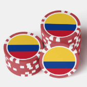 Colombiaanse vlag poker chips (Opstapeling)