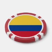 Colombiaanse vlag poker chips (Enkel)