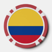 Colombiaanse vlag poker chips (Achterkant)