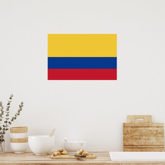 Colombiaanse vlag poster (Keuken)