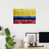 Colombiaanse vlag poster (Thuiskantoor)