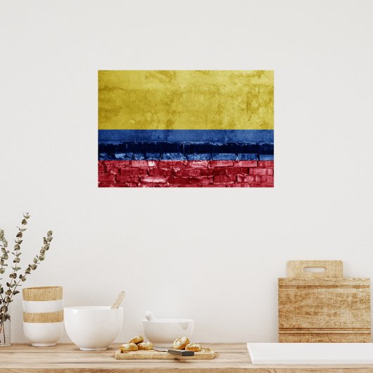 Colombiaanse vlag poster (Keuken)