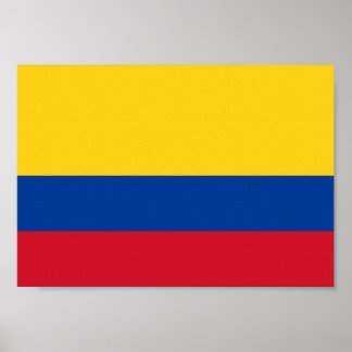 Colombiaanse vlag poster