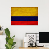Colombiaanse vlag poster (Thuiskantoor)