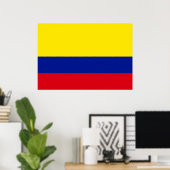 Colombiaanse vlag poster (Thuiskantoor)