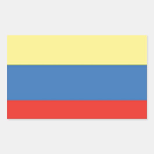 Colombiaanse vlag rechthoekige sticker (Voorkant)