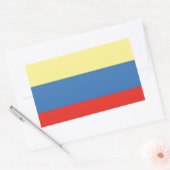 Colombiaanse vlag rechthoekige sticker (Envelop)
