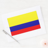 Colombiaanse vlag rechthoekige sticker (Envelop)