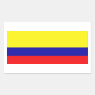 Colombiaanse vlag rechthoekige sticker