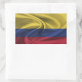 Colombiaanse vlag rechthoekige sticker (Tas)