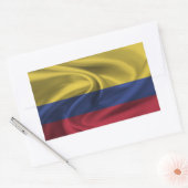 Colombiaanse vlag rechthoekige sticker (Envelop)
