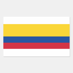 Colombiaanse vlag rechthoekige sticker