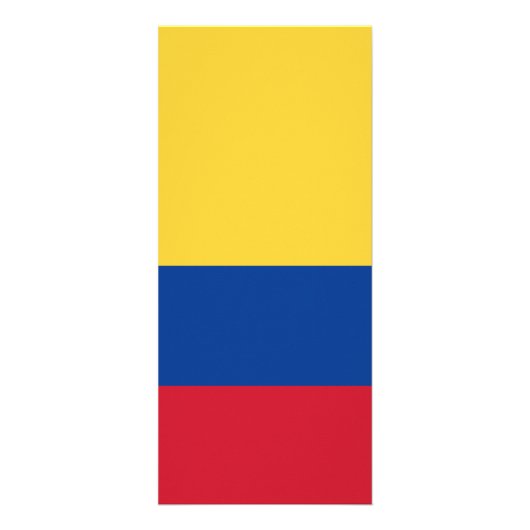 Colombiaanse vlag reclamekaart (Voorkant)