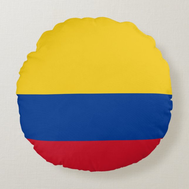 Colombiaanse vlag rond kussen (Voorkant)