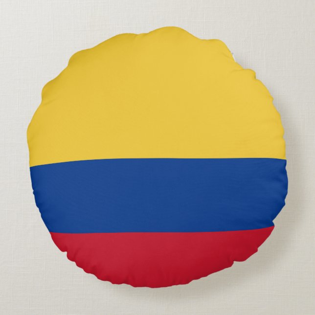 Colombiaanse vlag rond kussen (Achterkant)