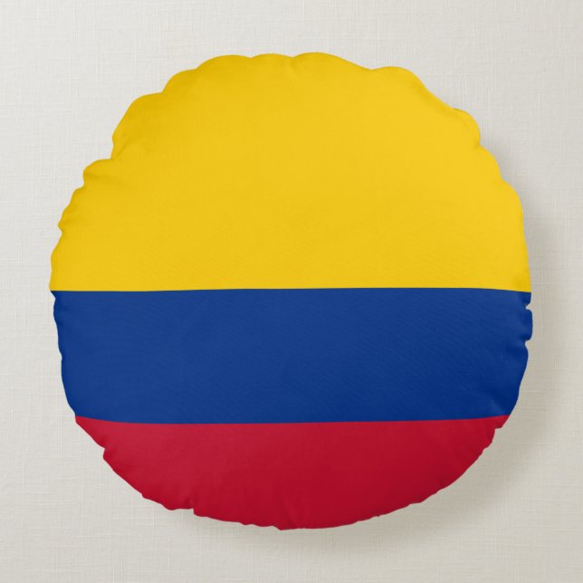 Colombiaanse vlag rond kussen (Voorkant)
