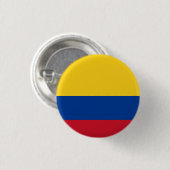 Colombiaanse vlag ronde button 3,2 cm (Voorkant /achterkant)
