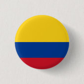 Colombiaanse vlag ronde button 3,2 cm (Voorkant)