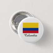 Colombiaanse vlag ronde button 3,2 cm (Voorkant /achterkant)