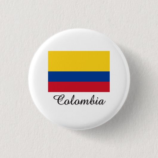 Colombiaanse vlag ronde button 3,2 cm (Voorkant)