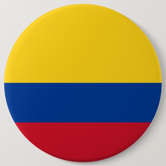 Colombiaanse vlag ronde button 6,0 cm (Voorkant)